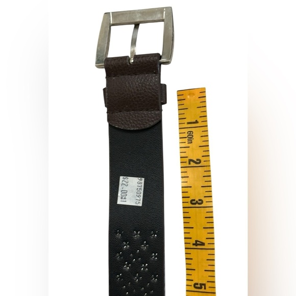 Brown women’s Belt with Silver studs & rhinestone studded Buckle. - Picture 5 of 11
